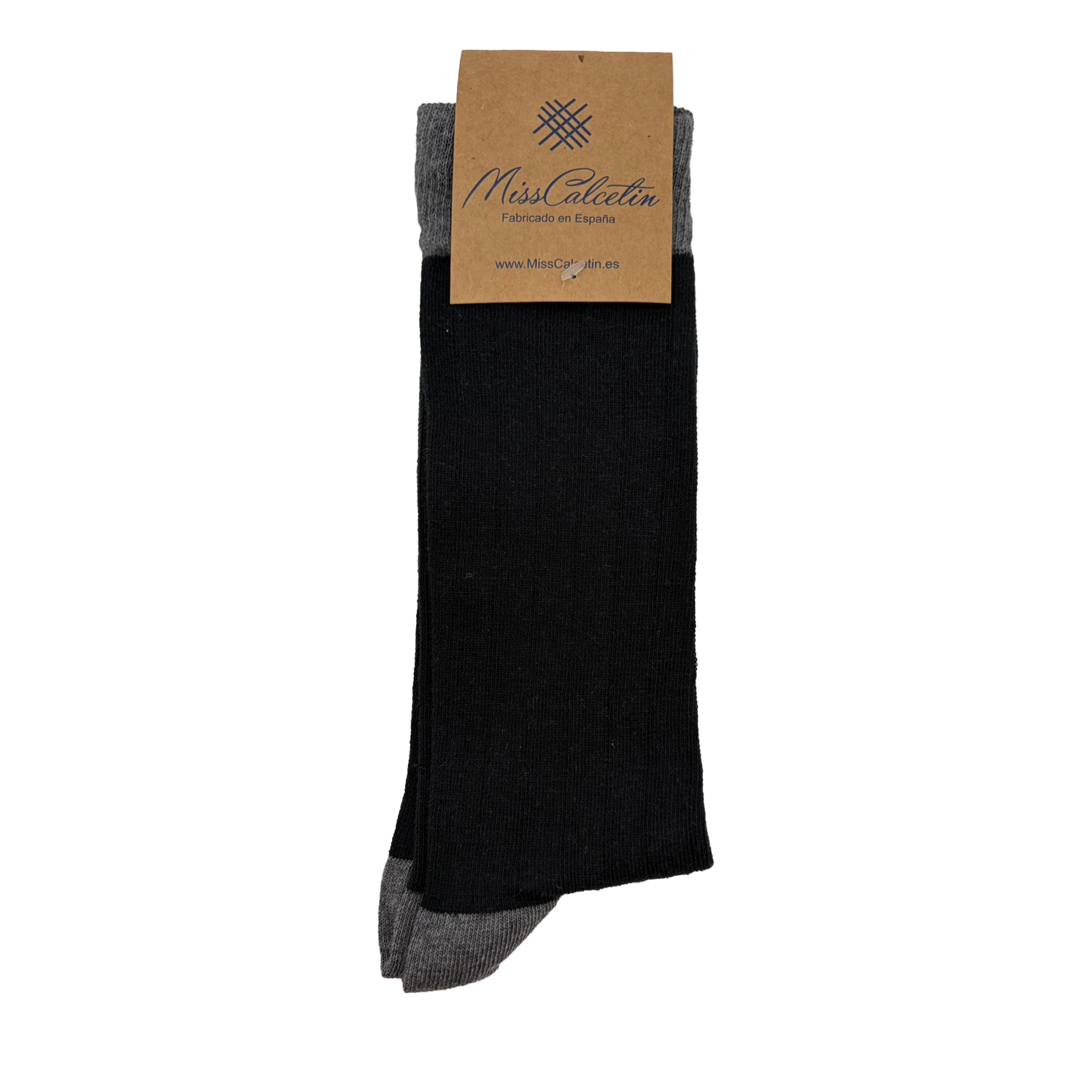 Caña Baja Canalé Negro-Gris