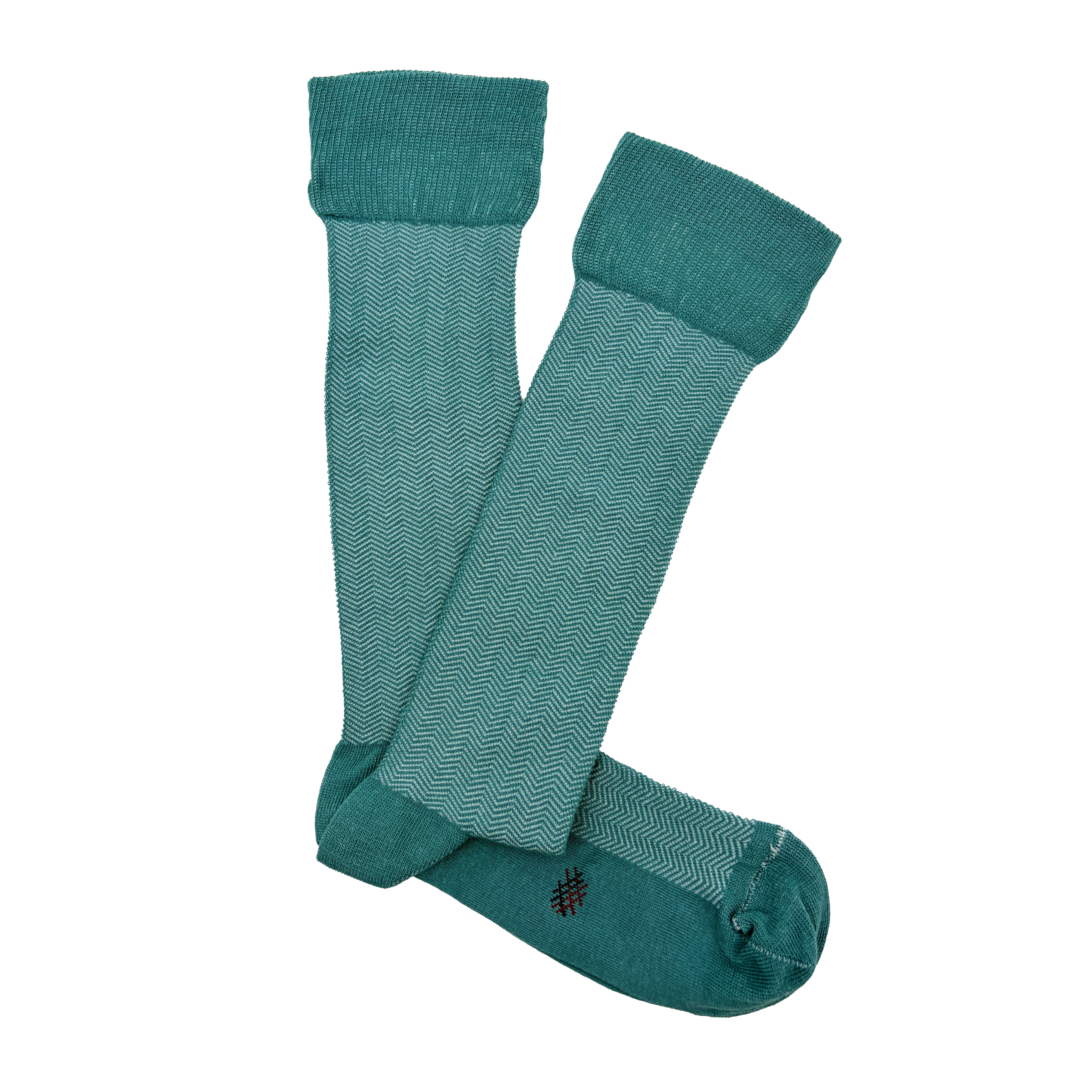Tall Cane Turquoise-Chocolate Stripes