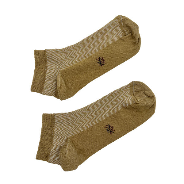 Camel-Brown ankle boots with pom-poms