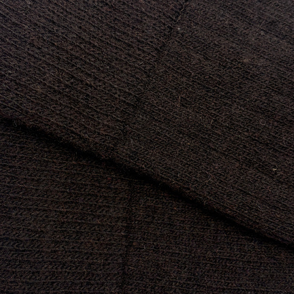 Brown Low-Rise Wool Pants Brown