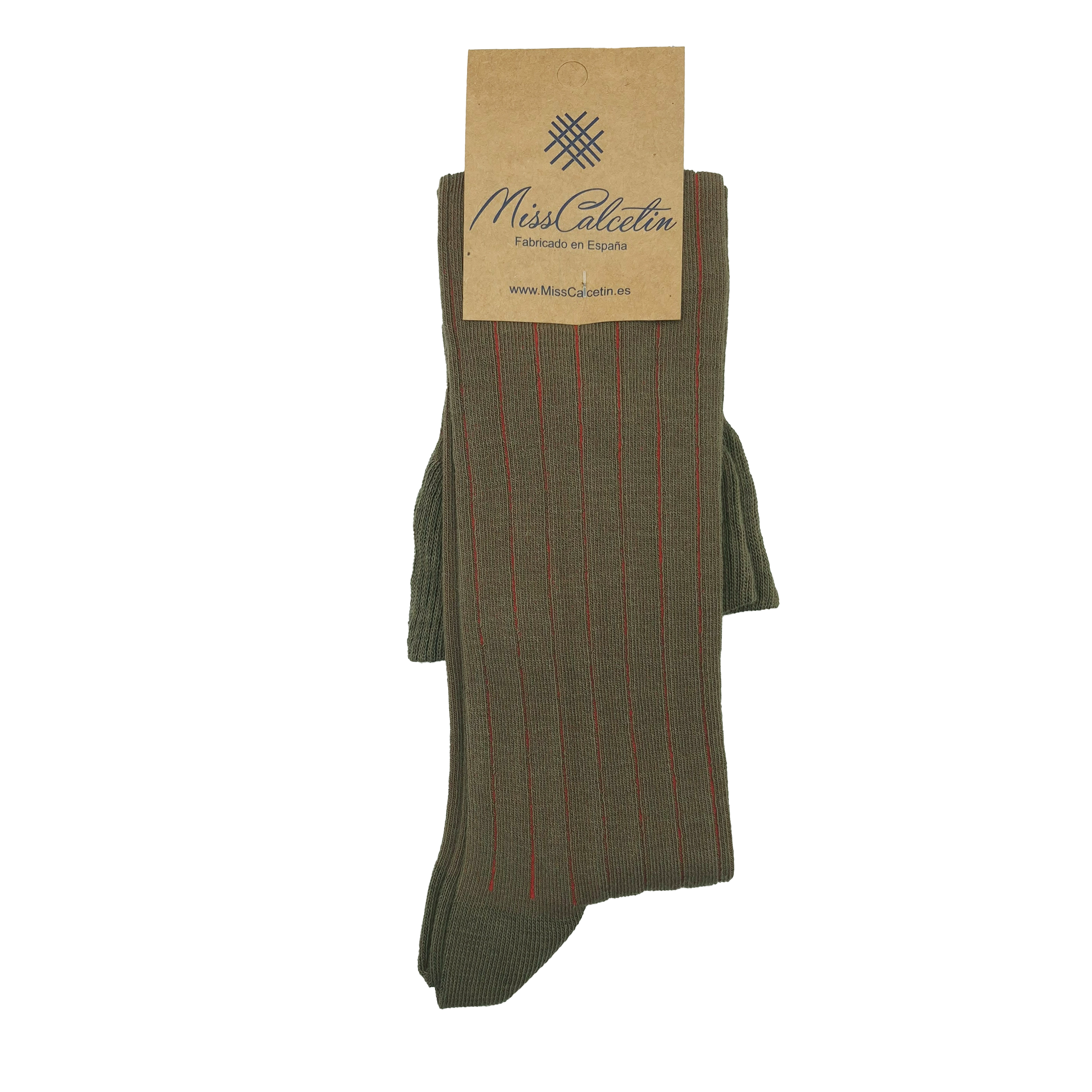 Caña Alta Raya Vertical Naja-Rojo