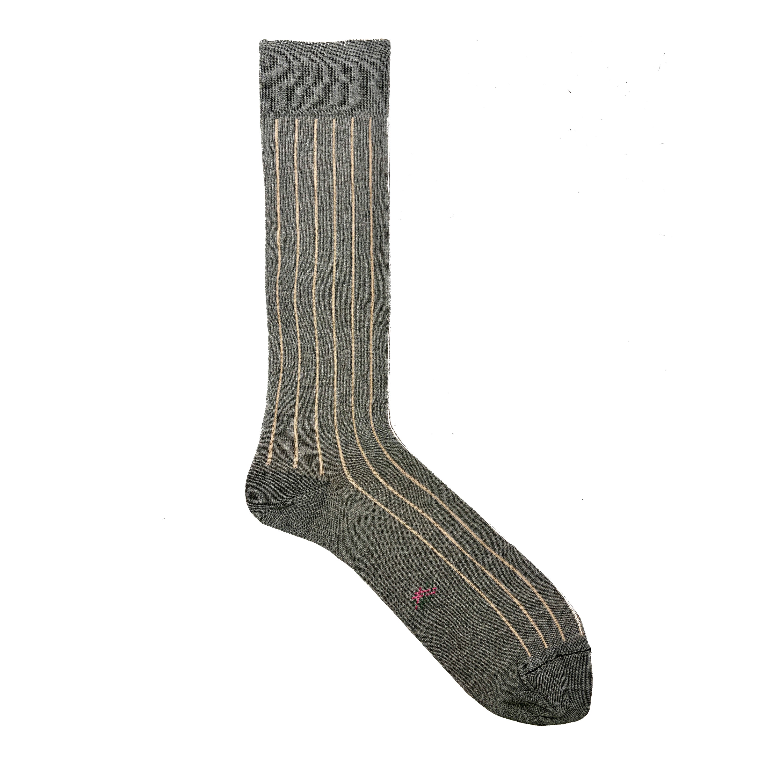 Tall Cane Turquoise-Chocolate Stripes