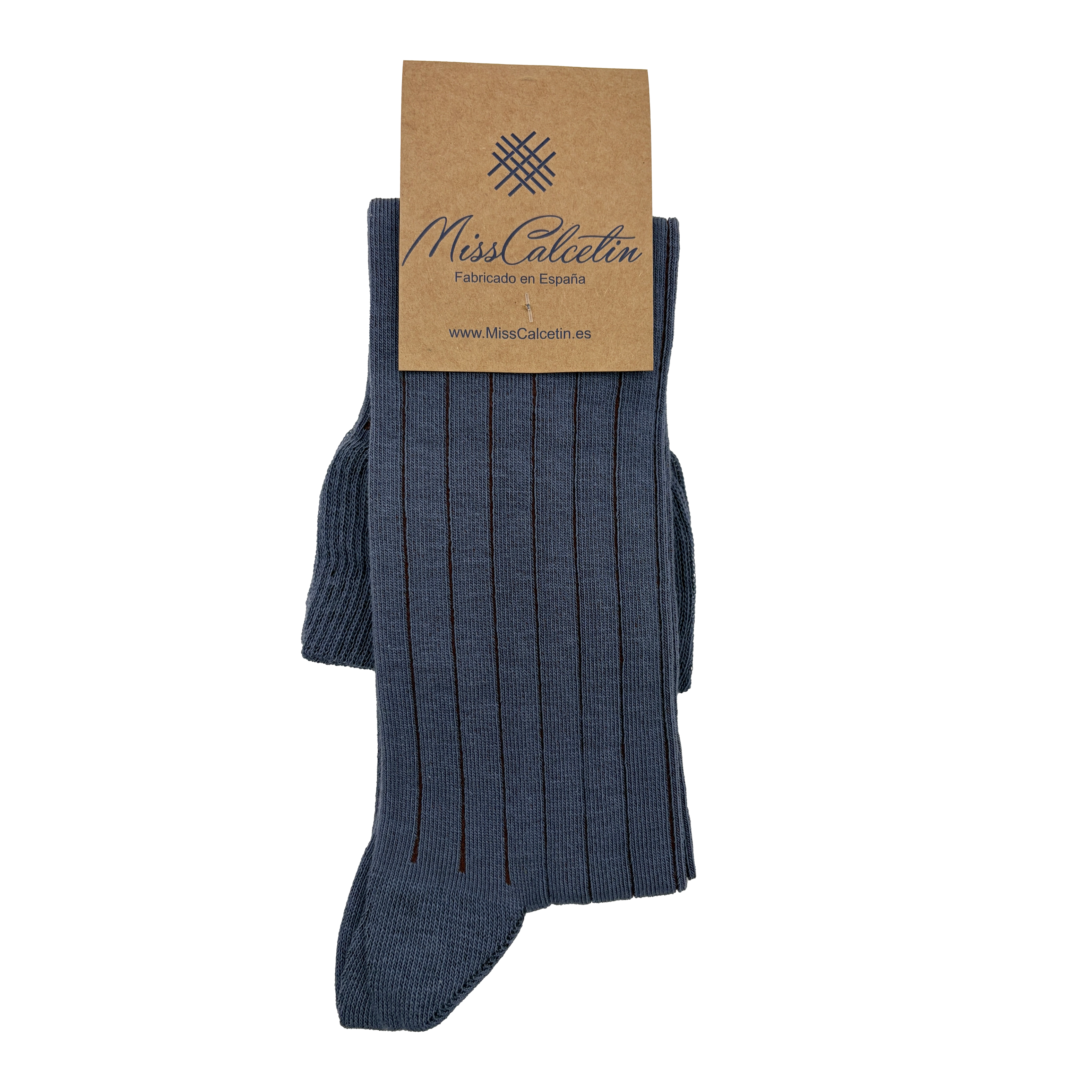 Tall Cane Turquoise-Chocolate Stripes
