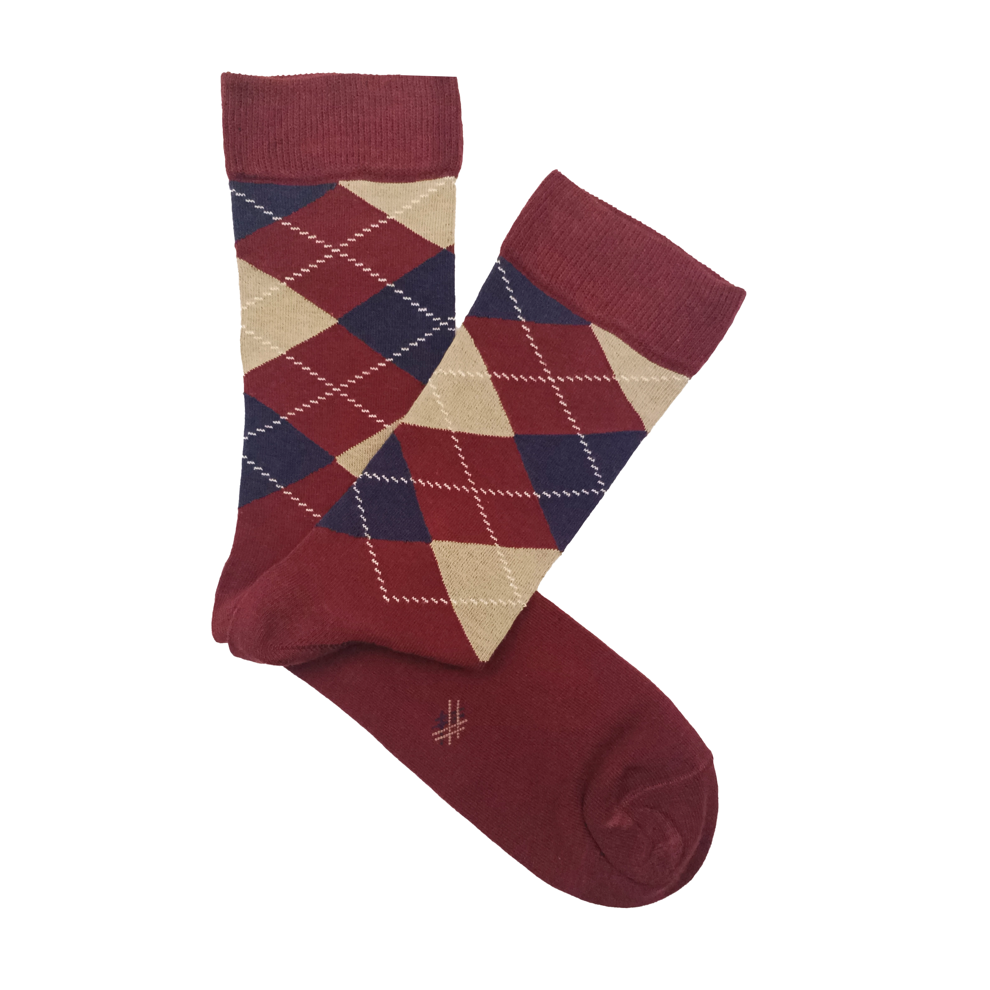 Caña Baja Rombos Granate