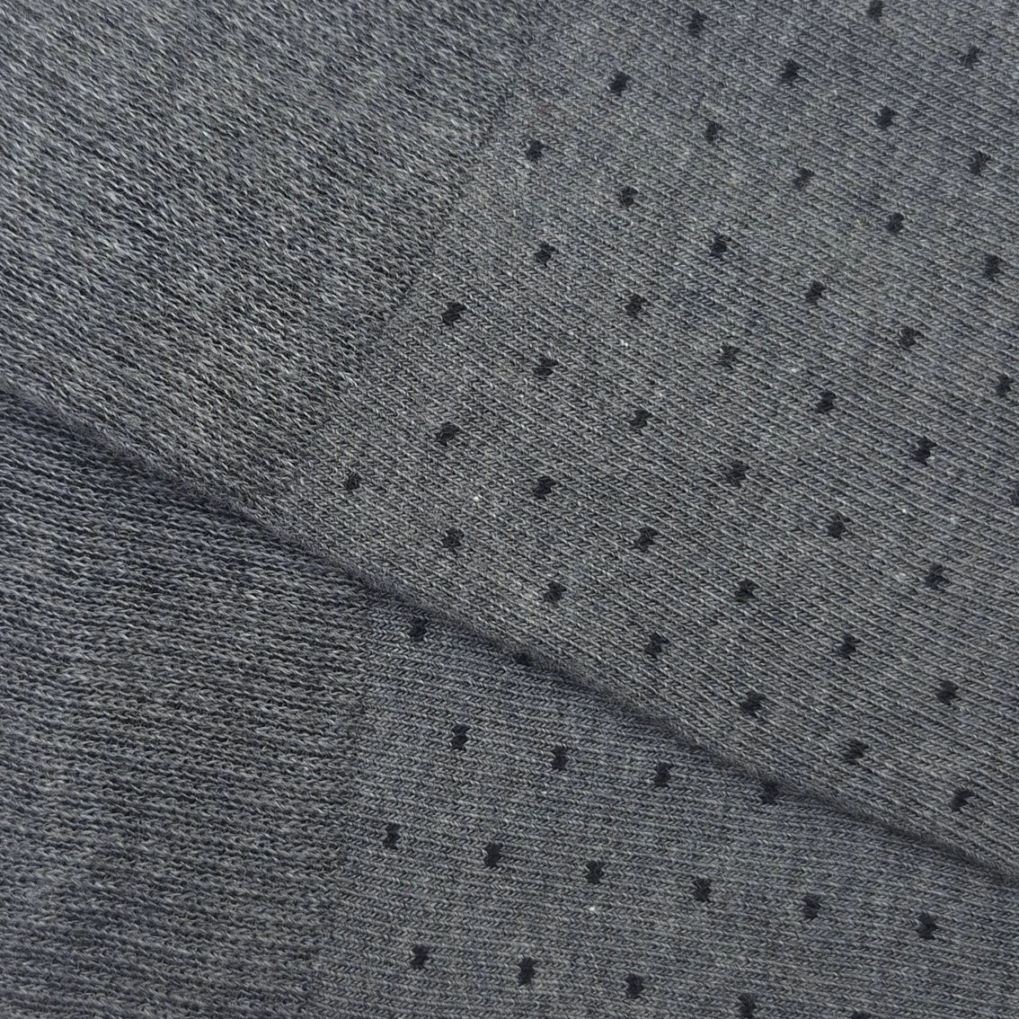 Caña Alta Topitos Gris Vigore-Negro