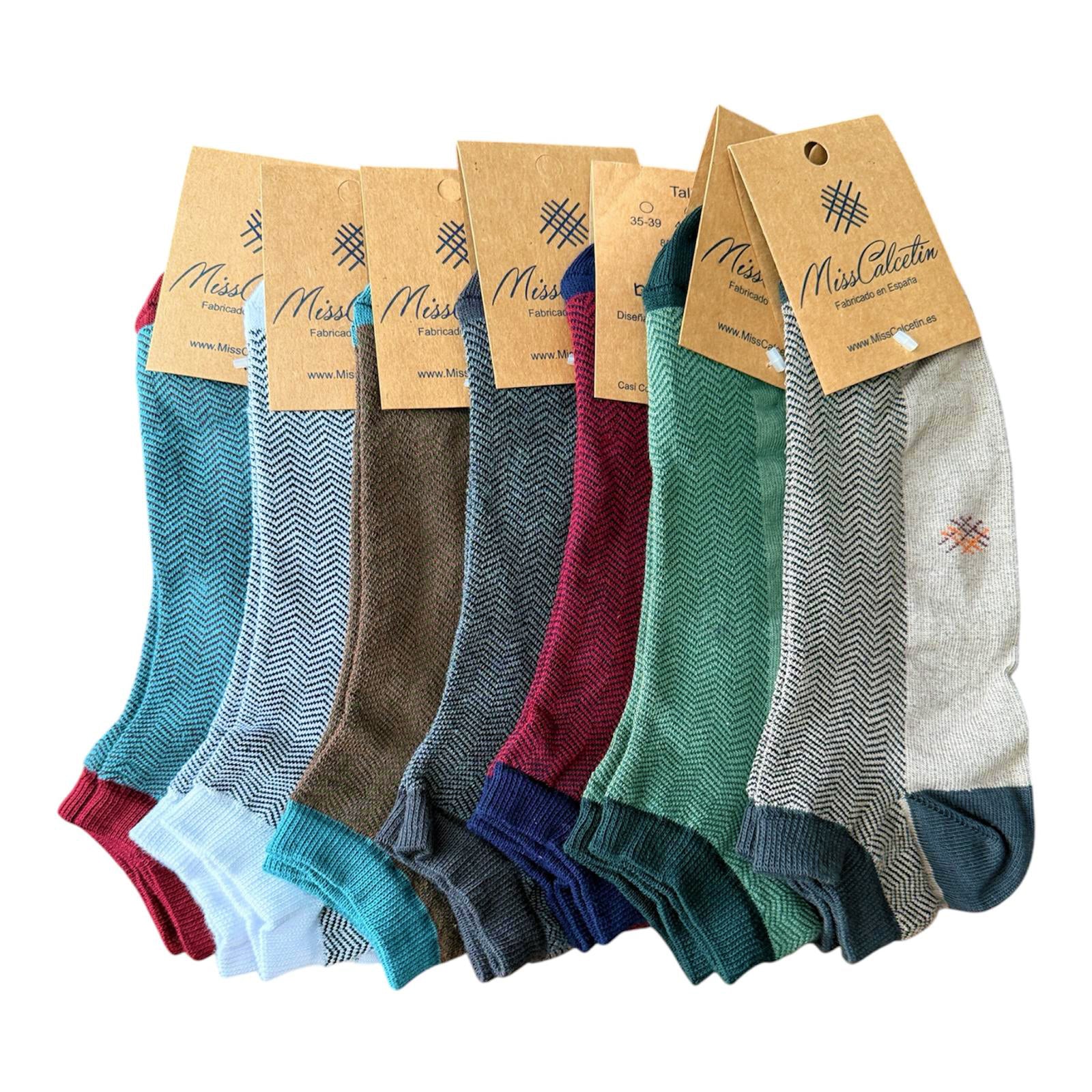 Pack 2 de 7 Pares de Tobilleros (modelos de la foto)