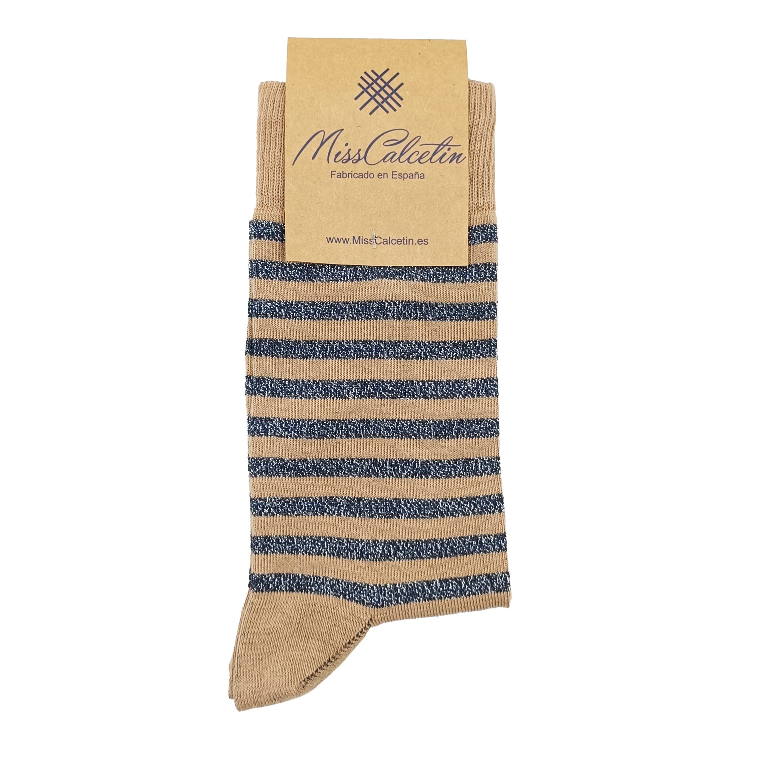BRILI BRILLI CAÑA BAJA RAYAS FINAS MARINO CAMEL CERRADO