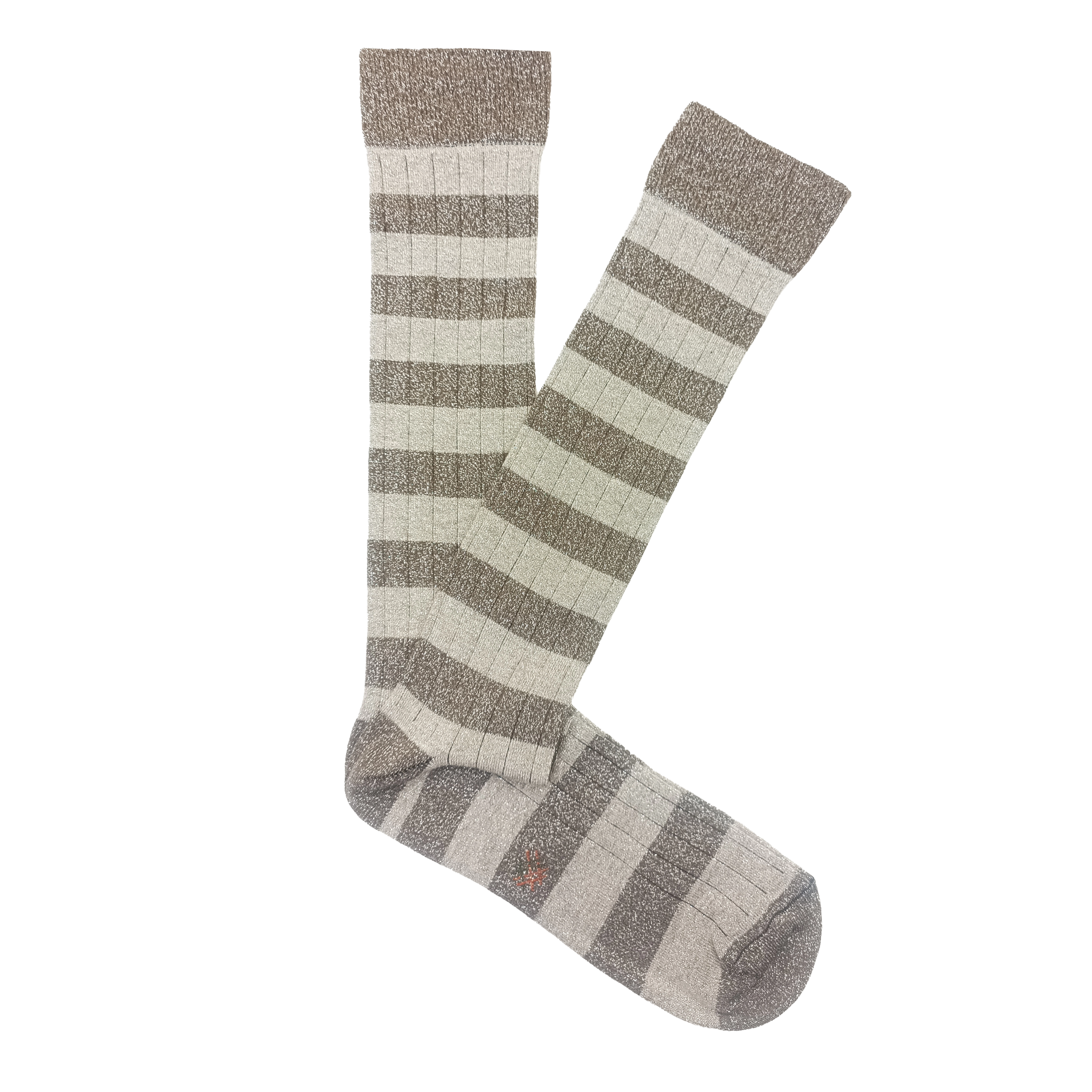 Caña Alta Brilli Brilli Rayas Crudo-Topo