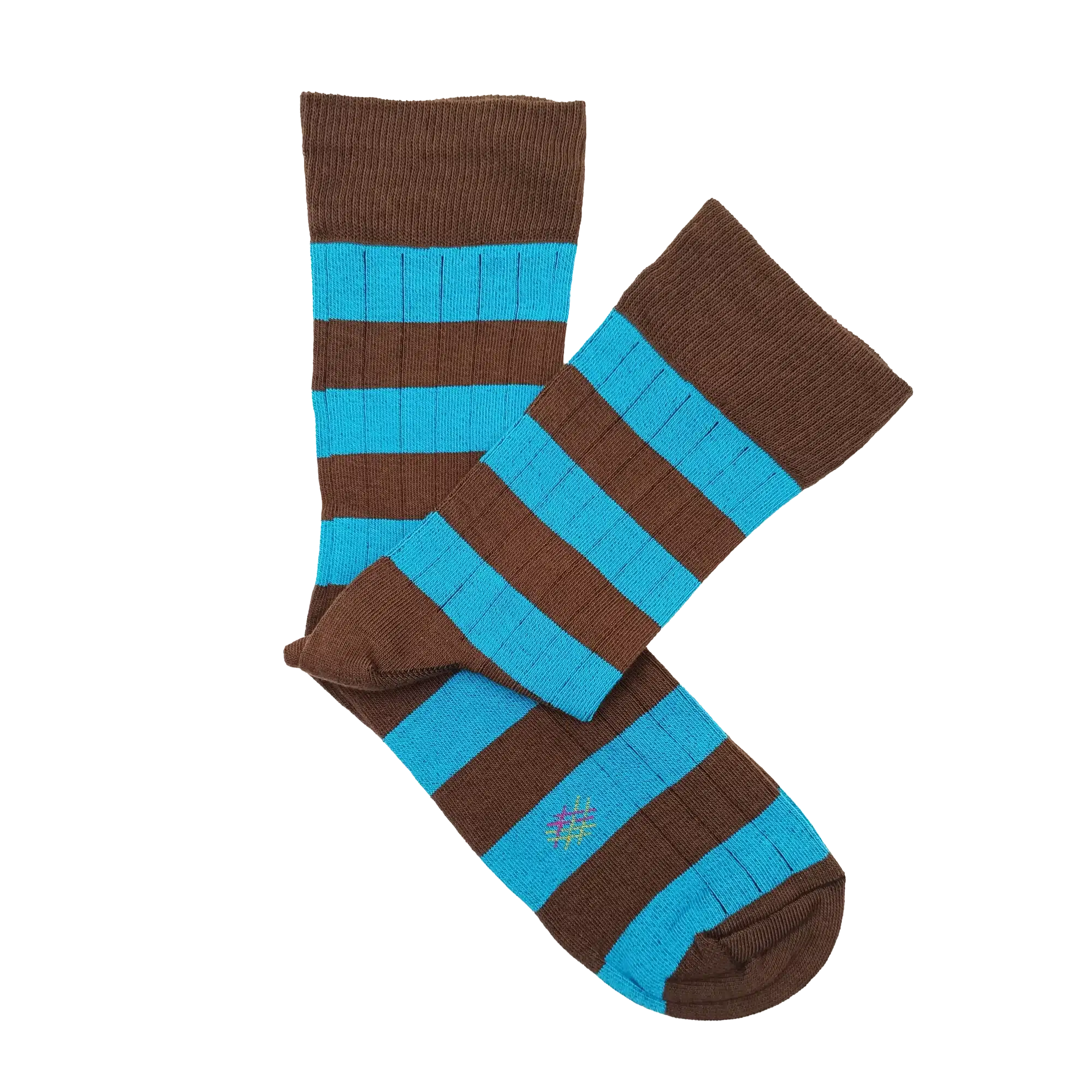 CAÑA BAJA RAYA TURQUESA-CHOCOLATE ABIERTO