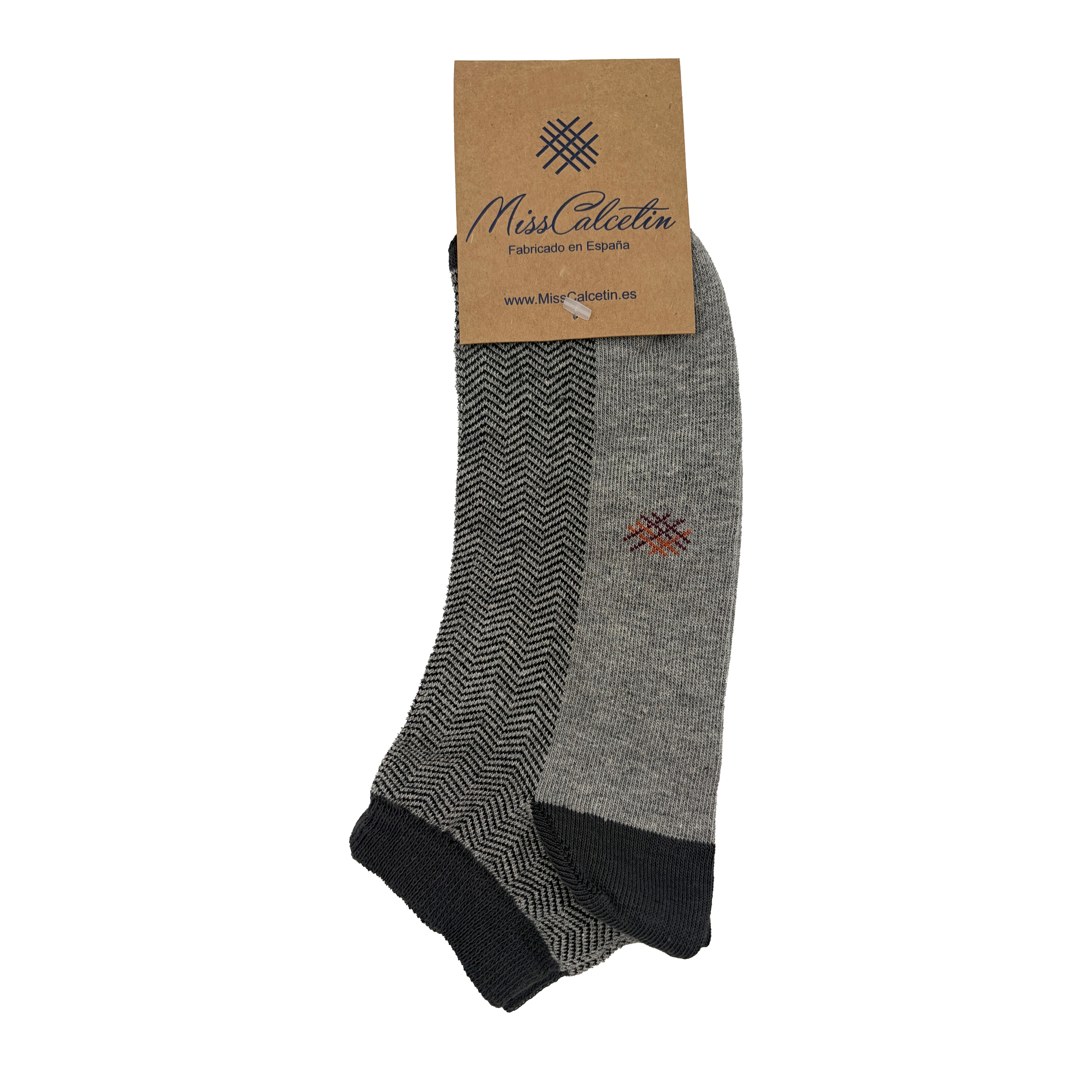 Tobillero Espiga Gris-Antracita