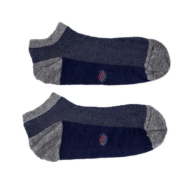Tobillero Espiga Azul-Gris