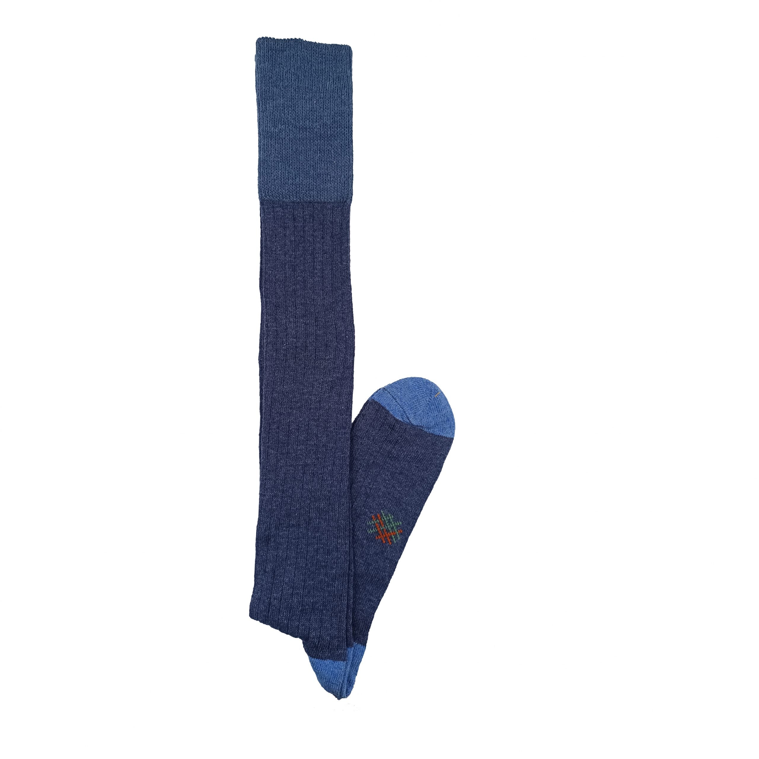LANA CALZA AZUL NOCHE JEANS ABIERTO