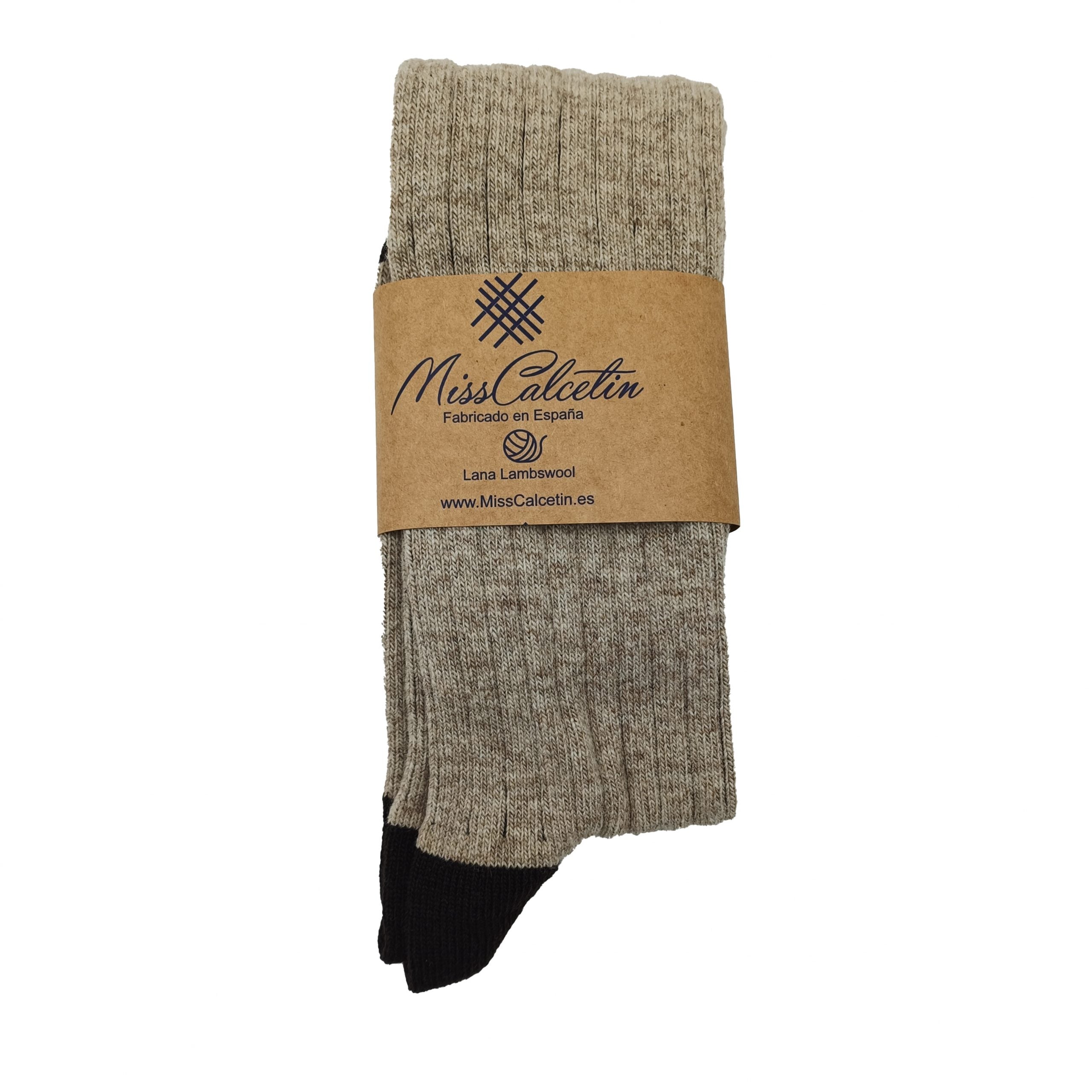 LANA CAÑA ALTA BEIGE MARRON CERRADO