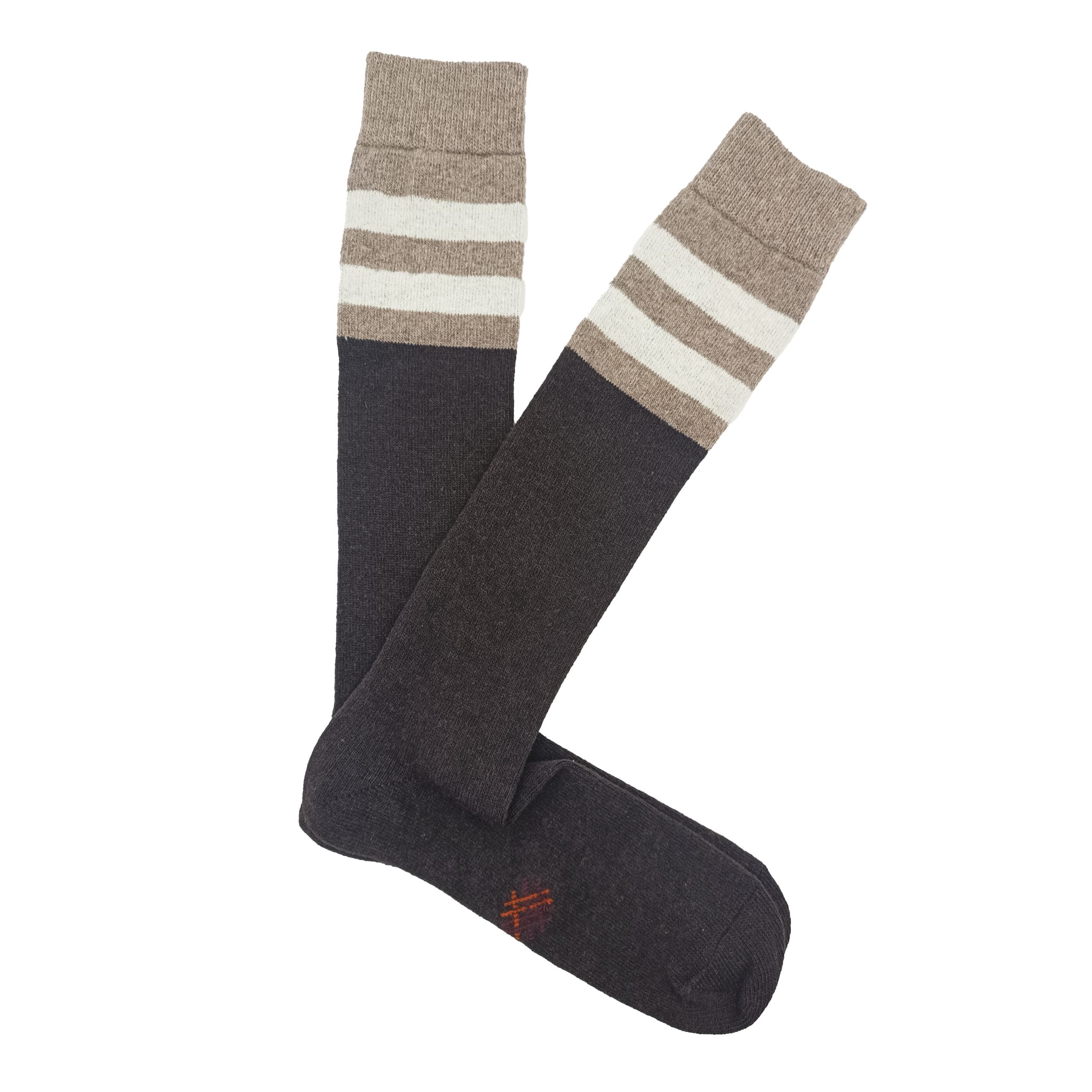 LANA CAÑA ALTA LISO- RAYAS MARRON BEIGE OPTICO ABIERTO