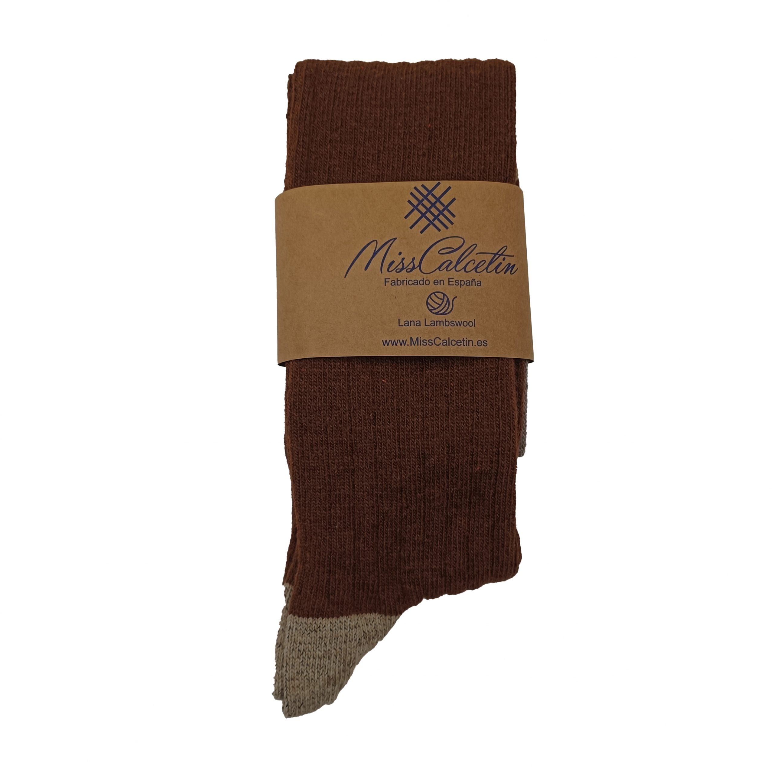 LANA CAÑA ALTA MARRON BEIGE CERRADO