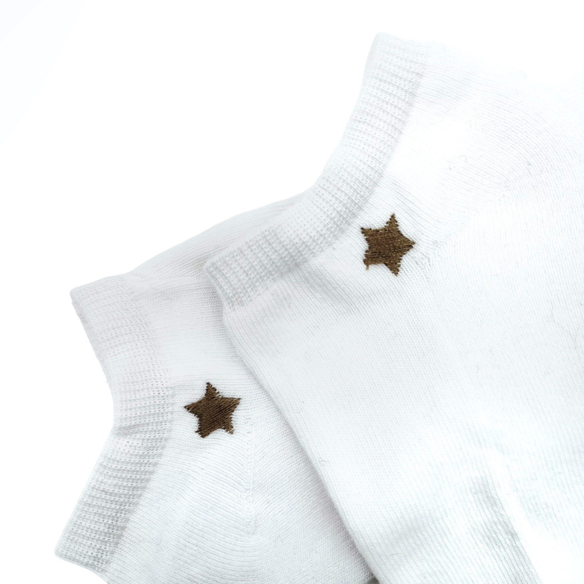 LISO TOBILLERO BLANCO ESTRELLA DETALLE