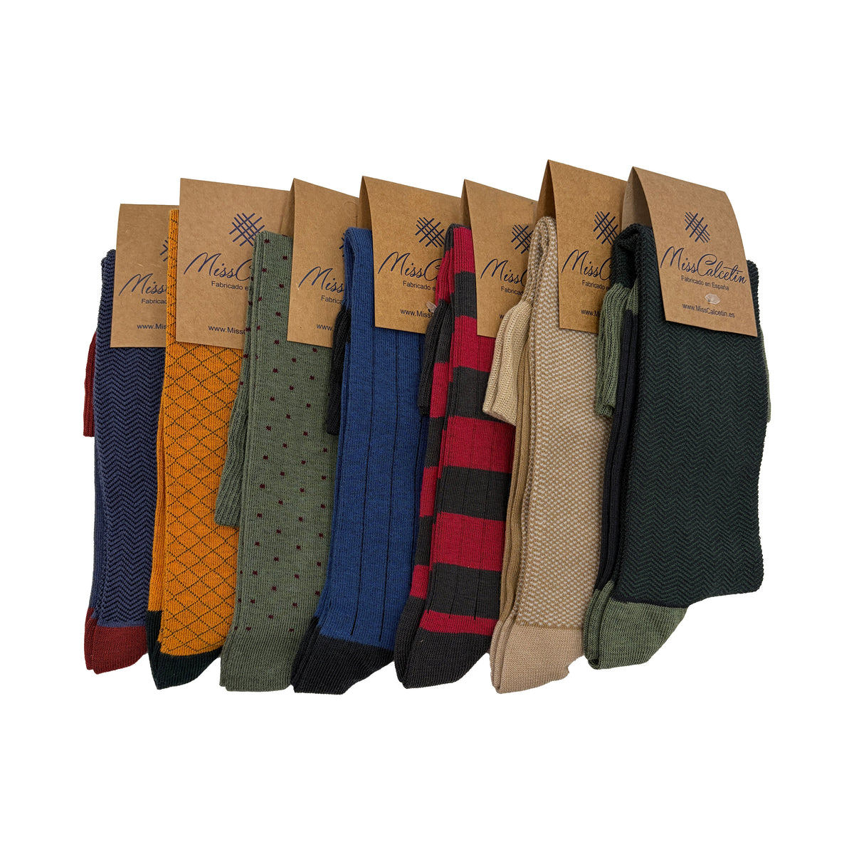 Pack 1 de 7 Pares de Caña Alta (modelos de la foto)