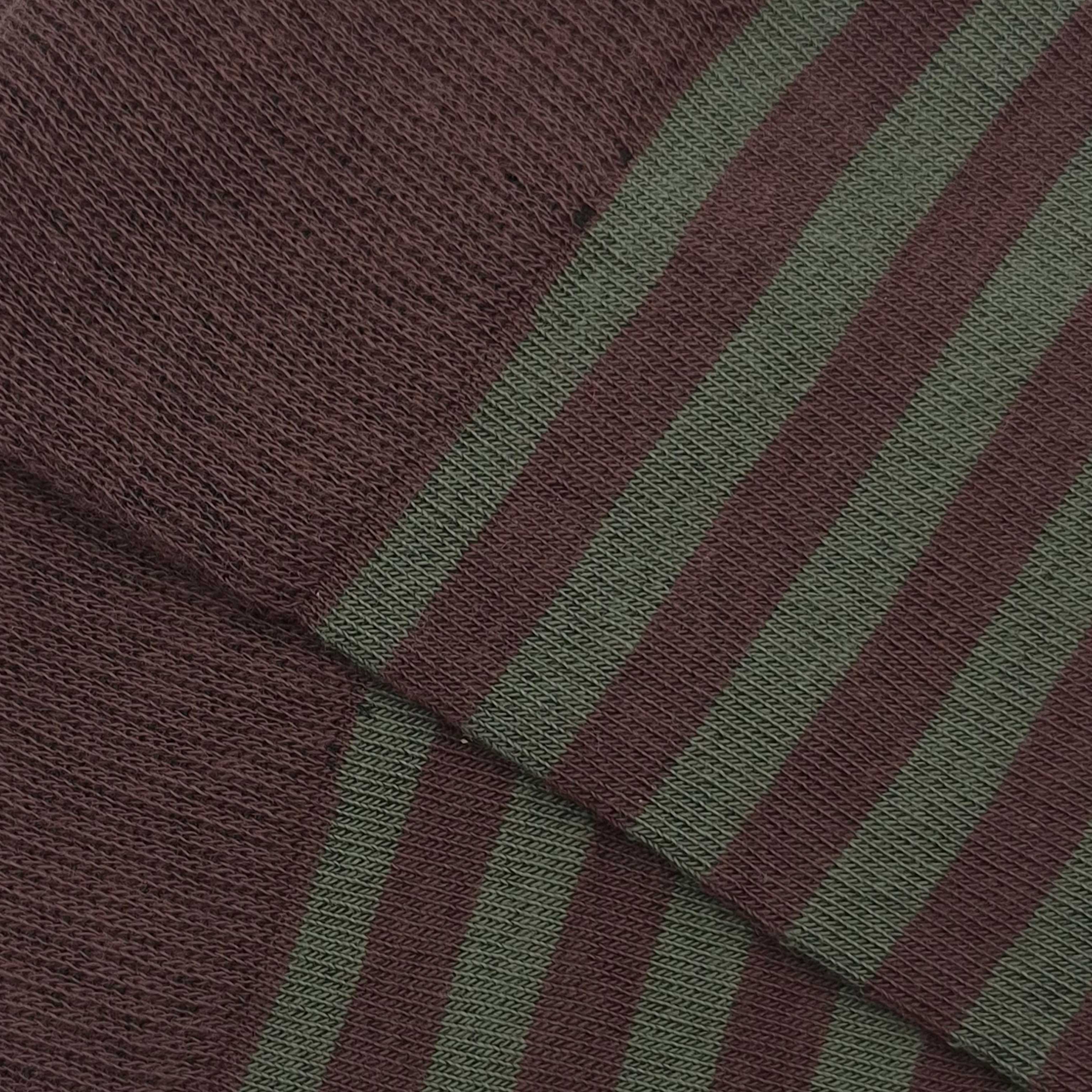 Caña Baja Rayas Finas Tomillo-Chocolate