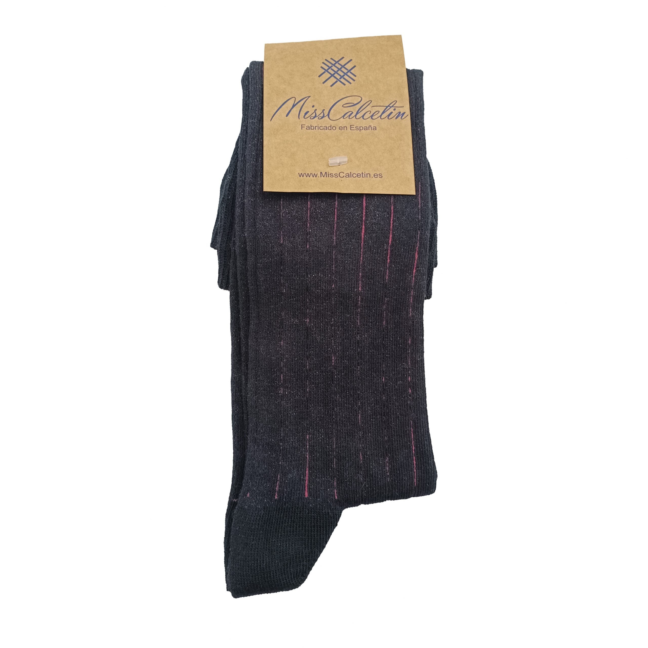 RAYA VERTICAL CAÑA ALTA NEGRO FUCSIA CERRADO
