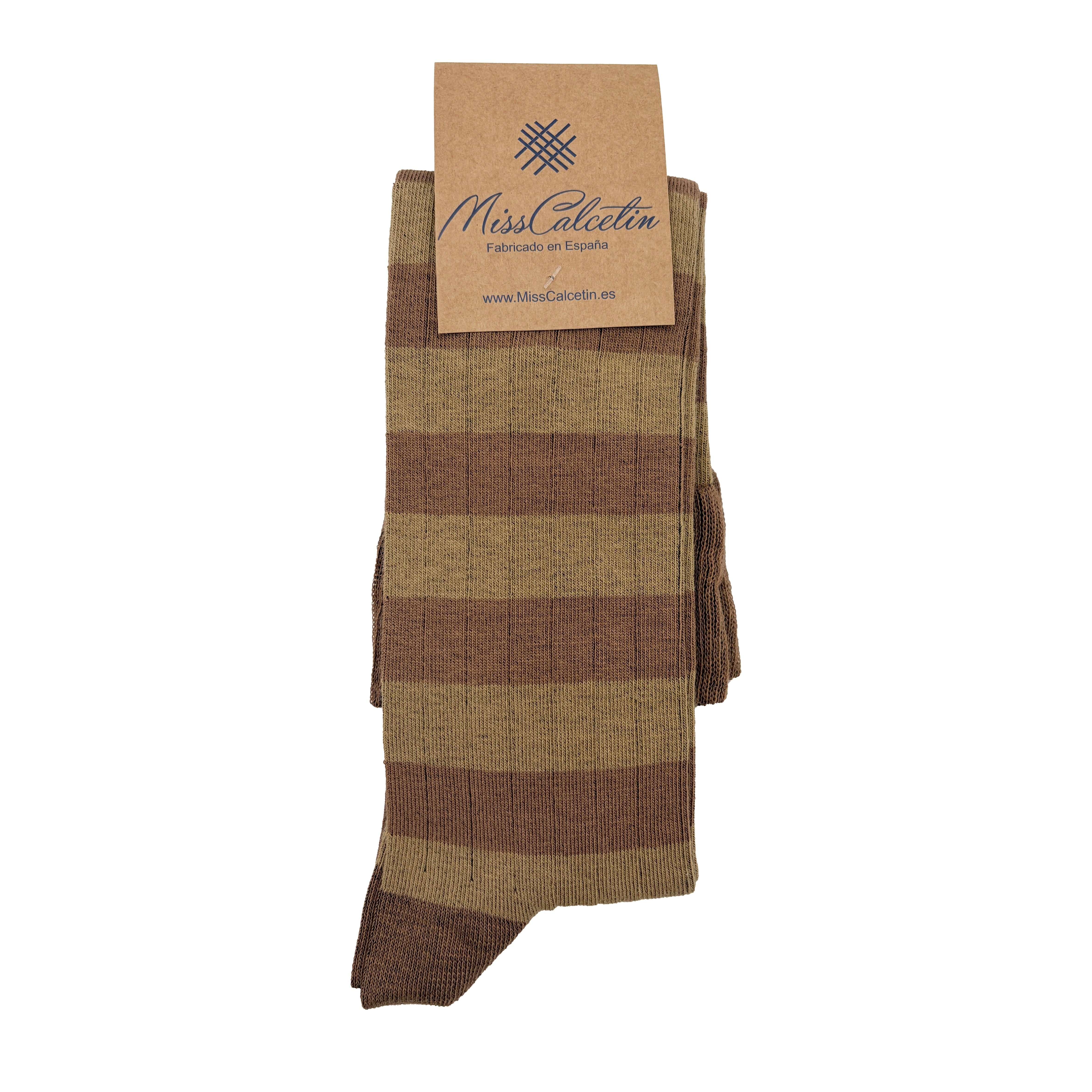 Caña Alta Rayas Camel-Brown