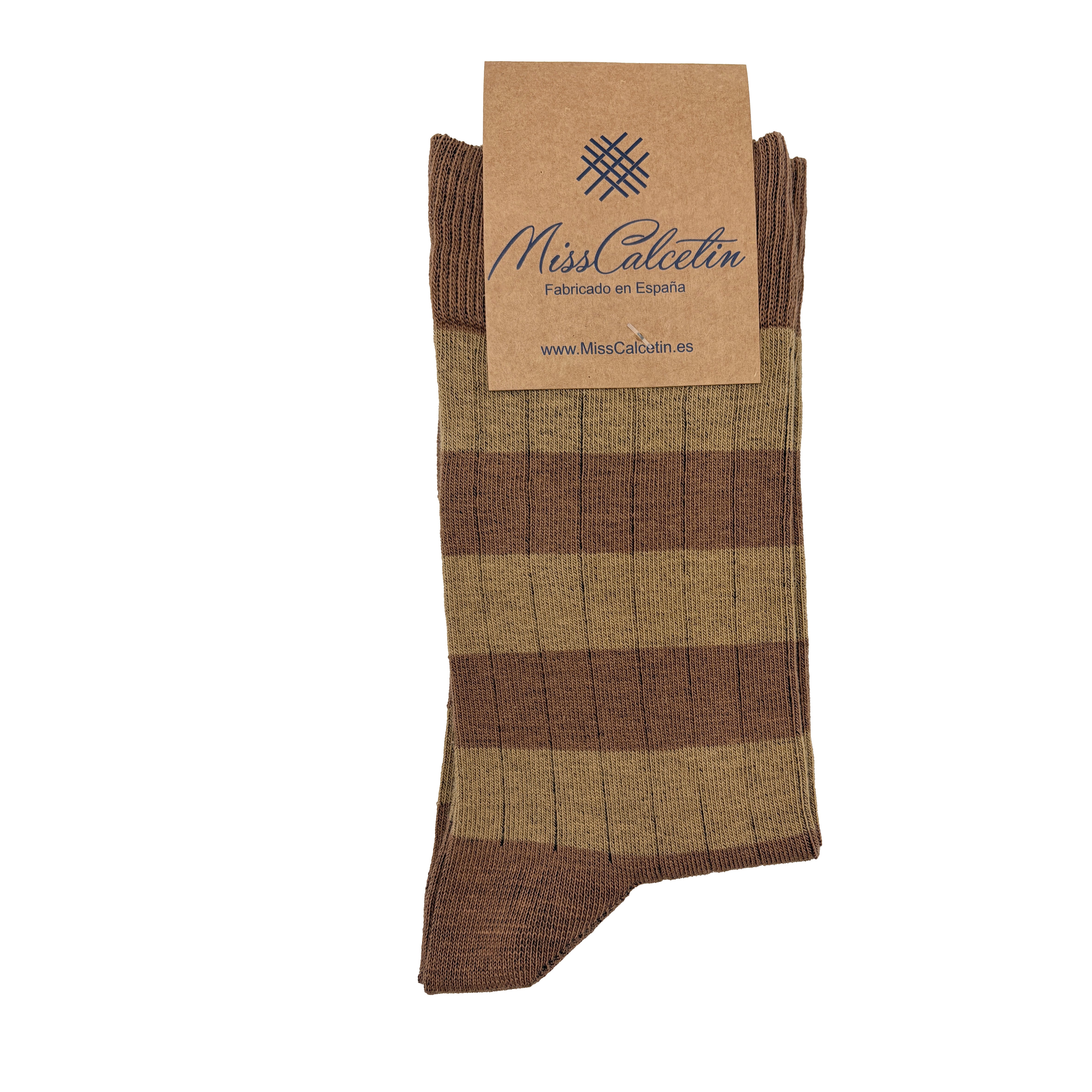 Caña Baja Rayas Camel-Brown